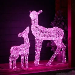 Duo Biche Et Faon De Noël Lumineux Connectés Twinkly -Boutique De Noël TWXX2304EU biche et faon de noel lumineux connecte twinkly 9