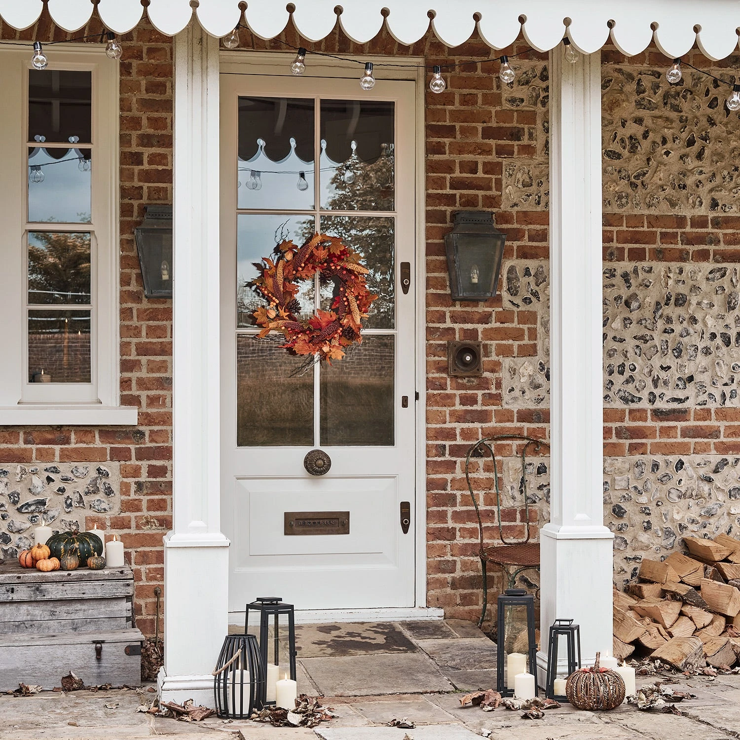 Couronne Automnale De 50 Cm à Baies Et Pommes De Pin 3 Couronne Automnale De 50 Cm à Baies Et Pommes De Pin – Image 3