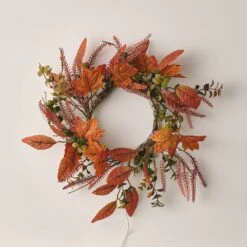 Lot De Couronne Et Guirlande D'Automne Classique -Boutique De Noël WR24006 couronne automnale classique de 40 cm 8a373862 1d4a 4983 b857 b0bbe15209a9