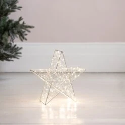 Petite Étoile Lumineuse Extérieure à LED De 35cm -Boutique De Noël XX1910 Etoile 3D Micro LED Interieur P2
