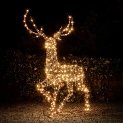 Cerf En Rotin De 2 M, Renne De Noël Lumineux à LED Bicolore Studley 24v 5 Cerf En Rotin De 2 M, Renne De Noël Lumineux à LED Bicolore Studley 24v -Boutique De Noël XX2211 cerf en rotin de 2 m renne de noel lumineux 2 en 1 studley 3 1