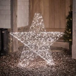 Grande Étoile Lumineuse Extérieure à LED Bicolore De 82 Cm -Boutique De Noël XX2318EU grande etoile lumineuse 3D a LED Bicolore 5