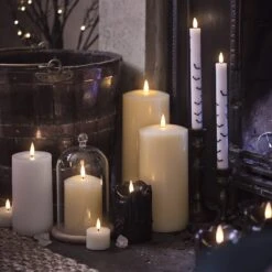 Lot De 2 Chandelles TruGlow® à Motif Chauve-souris -Boutique De Noël chandelles en deco halloween