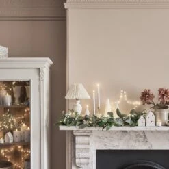 Lot De 8 Chandelles Ombrées Argentées TruGlow® Avec Télécommande -Boutique De Noël deco cheminee avec chandelles ombrees