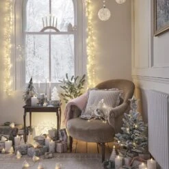 Lot De 8 Chandelles Ombrées Argentées TruGlow® Avec Télécommande -Boutique De Noël deco salle de sejour avec chandelles ombrees
