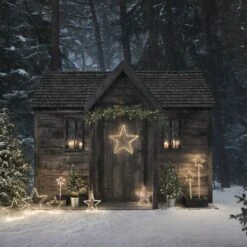 Étoile Lumineuse De 60 Cm En Acrylique, à Suspendre 6 Étoile Lumineuse De 60 Cm En Acrylique, à Suspendre -Boutique De Noël decoration de noel exterieur etoilee