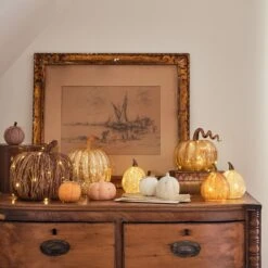 Lot De 2 Citrouilles Lumineuses En Rotin 17 Lot De 2 Citrouilles Lumineuses En Rotin -Boutique De Noël une selection de citrouilles lumineuses